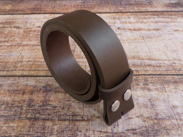 Spaltleder Wechselgürtel braun